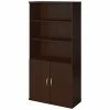 Bush Business Furniture Bush Furniture Bookshelf with 5 Shelves - 36"W - Mocha Cherry - Series C Elite