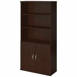 Bush Business Furniture Bush Furniture Bookshelf with 5 Shelves - 36"W - Mocha Cherry - Series C Elite