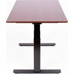 Luxor 60" Electic Stand Up Desk - 3-Stage Dual-Motor - Dark Walnut Top with Black Frame -Outlet Desks & Workstations Store STANDE 60 BKDW 06