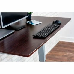 Luxor Standing Desk - Crank Adjustable Height - 47-1/4"L x 29-1/2"W - Walnut -Outlet Desks & Workstations Store STANDUP CF48 DW 10