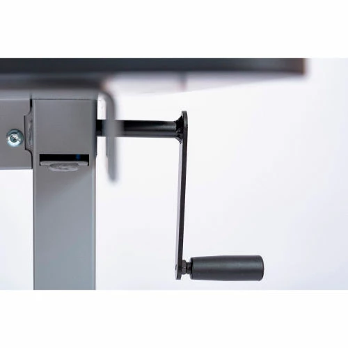 Luxor Standing Desk - Crank Adjustable Height - 59"L x 29-1/2"W - Walnut 3 Luxor Standing Desk - Crank Adjustable Height - 59"L x 29-1/2"W - Walnut - Image 3