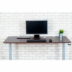 Luxor Standing Desk - Crank Adjustable Height - 59"L x 29-1/2"W - Walnut 24 Luxor Standing Desk - Crank Adjustable Height - 59"L x 29-1/2"W - Walnut -Outlet Desks & Workstations Store STANDUP CF60 DW 10