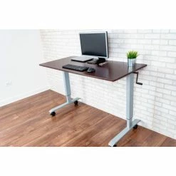 Luxor Standing Desk - Crank Adjustable Height - 59"L x 29-1/2"W - Walnut 25 Luxor Standing Desk - Crank Adjustable Height - 59"L x 29-1/2"W - Walnut -Outlet Desks & Workstations Store STANDUP CF60 DW 11