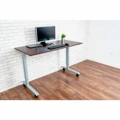 Luxor Standing Desk - Crank Adjustable Height - 59"L x 29-1/2"W - Walnut 27 Luxor Standing Desk - Crank Adjustable Height - 59"L x 29-1/2"W - Walnut -Outlet Desks & Workstations Store STANDUP CF60 DW 13