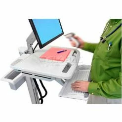 Ergotron® SV42-6202-1 StyleView® Medical Cart with LCD Arm, LiFe Powered -Outlet Desks & Workstations Store SV42 6202 1 6