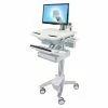 Ergotron® SV43-1210-0 StyleView® Medical Cart with LCD Arm, 1 Drawer