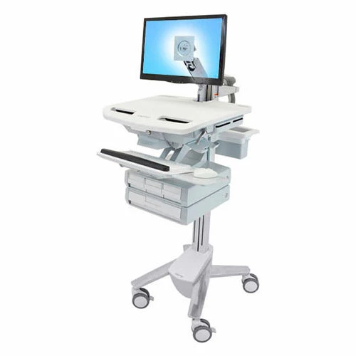 Ergotron® SV43-1240-0 StyleView® Medical Cart with LCD Arm, 4 Drawers 1 Ergotron® SV43-1240-0 StyleView® Medical Cart with LCD Arm, 4 Drawers