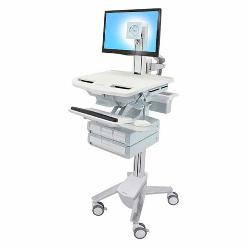 Ergotron® SV43-1340-0 StyleView® Medical Cart with LCD Pivot, 4 Drawers 1 Ergotron® SV43-1340-0 StyleView® Medical Cart with LCD Pivot, 4 Drawers