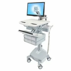 Ergotron® SV44-1262-1 StyleView® Medical Cart with LCD Arm, LiFe Powered, 6 Drawers