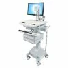 Ergotron® SV44-1362-1 StyleView® Medical Cart with LCD Pivot, LiFe Powered, 6 Drawers