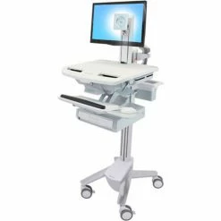 Ergotron® SV43-1310-0 StyleView® Medical Cart with LCD Pivot, 1 Drawer -Outlet Desks & Workstations Store TEH 11596531