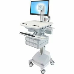 Ergotron® SV44-1361-1 StyleView® Medical Cart with LCD Pivot, SLA Powered, 6 Drawers 9 Ergotron® SV44-1361-1 StyleView® Medical Cart with LCD Pivot, SLA Powered, 6 Drawers -Outlet Desks & Workstations Store TEH 11596555