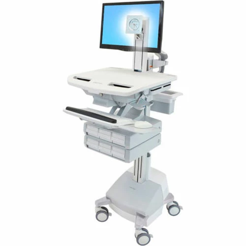 Ergotron® SV44-1361-1 StyleView® Medical Cart with LCD Pivot, SLA Powered, 6 Drawers 5 Ergotron® SV44-1361-1 StyleView® Medical Cart with LCD Pivot, SLA Powered, 6 Drawers - Image 5