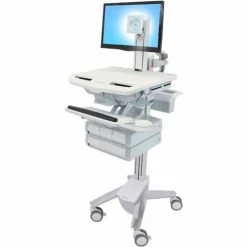 Ergotron® SV43-1340-0 StyleView® Medical Cart with LCD Pivot, 4 Drawers 11 Ergotron® SV43-1340-0 StyleView® Medical Cart with LCD Pivot, 4 Drawers -Outlet Desks & Workstations Store TEH 11596572