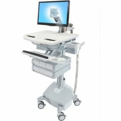 Ergotron® SV44-1242-1 StyleView® Medical Cart with LCD Arm, LiFe Powered, 4 Drawers 11 Ergotron® SV44-1242-1 StyleView® Medical Cart with LCD Arm, LiFe Powered, 4 Drawers -Outlet Desks & Workstations Store TEH 11596590