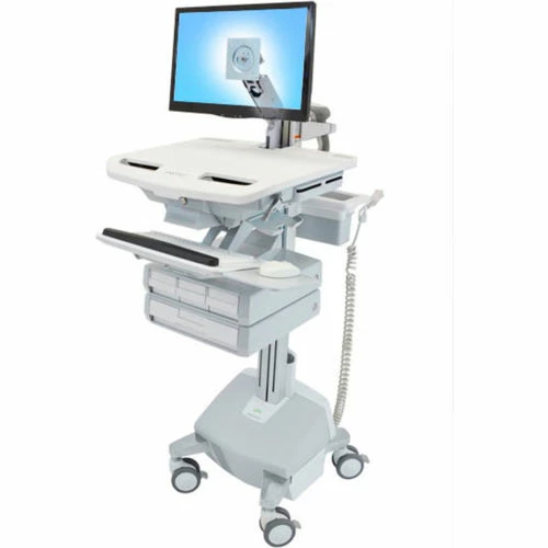 Ergotron® SV44-1242-1 StyleView® Medical Cart with LCD Arm, LiFe Powered, 4 Drawers 6 Ergotron® SV44-1242-1 StyleView® Medical Cart with LCD Arm, LiFe Powered, 4 Drawers - Image 6