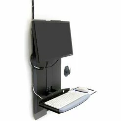 Ergotron® StyleView® Vertical Lift for High Traffic Area, Black -Outlet Desks & Workstations Store TEH 45442L