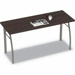 Linea Italia® Rectangular Desk - 59-1/8"W x 23-5/8"D - Mocha - Trento Series
