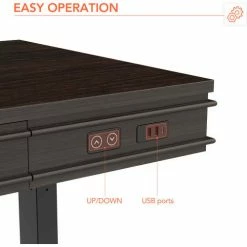 Flexispot Height Adjustable Standing Desk with Integrated Drawer & USB Charging Keypad, 48"L x 24"W -Outlet Desks & Workstations Store UD105B 06