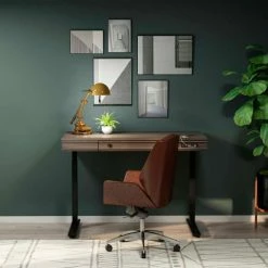 Flexispot Height Adjustable Standing Desk with Integrated Drawer & USB Charging Keypad, 48"L x 24"W -Outlet Desks & Workstations Store UD105B 10