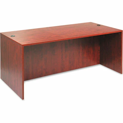 Alera Desk Shell with Straight Front - 71"Wx35-1/2"Dx29-1/2"H - Med Cherry - Valencia Series 1 Alera Desk Shell with Straight Front - 71"Wx35-1/2"Dx29-1/2"H - Med Cherry - Valencia Series