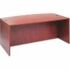 Alera Desk Shell with Bow Front - 71"W x 41-3/8"D x 29-1/2"H - Med Cherry - Valencia Series