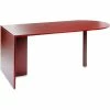 Alera D-Top Desk Peninsula - 72"W x 36"D x 29-1/2"H - Mahogany - Valencia Series