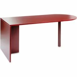 Alera D-Top Desk Peninsula - 72"W x 36"D x 29-1/2"H - Mahogany - Valencia Series