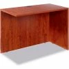 Alera Reversible Return/Bridge - 42"W x 23-5/8"D - Medium Cherry - Valencia Series