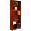 Alera Bookcase with 6 Shelves - 31-3/4"W x 14"D x 80-3/8"H - Medium Cherry - Valencia Series