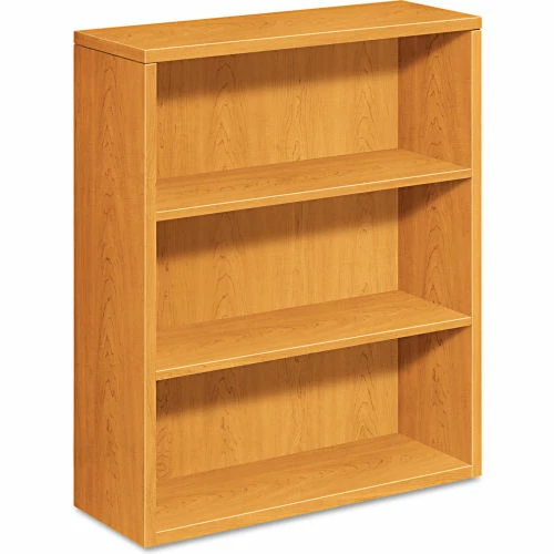 HON® 10500 Series Laminate Bookcase, Three-Shelf, 36"W x 13-1/8"D x 43-3/8"H, Harvest 1 HON® 10500 Series Laminate Bookcase, Three-Shelf, 36"W x 13-1/8"D x 43-3/8"H, Harvest