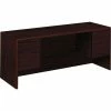 HON® 10700 Series Kneespace Credenza, 72"W x 24"D x 29-1/2"H, Mahogany