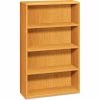 HON® 10700 Series Wood Bookcase, Four Shelf, 36"W x 13 1/8"D x 57 1/8"H, Harvest