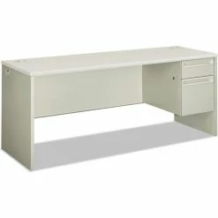 HON&#174 38000 Series Right Pedestal Credenza, 72"W x 24"D x 29-1/2"H, Gray