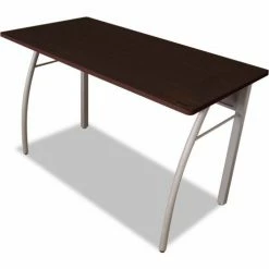 Linea Italia Rectangular Desk - 47-1/4"W x 23-5/8"D x 29-1/2"H - Mocha - Trento Series