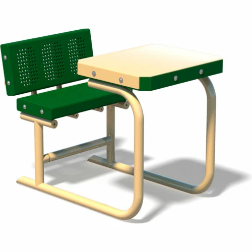 UltraPlay® Outdoor 1 Student Standard Transforma Desk, Green Top/Tan Frame 1 UltraPlay® Outdoor 1 Student Standard Transforma Desk, Green Top/Tan Frame