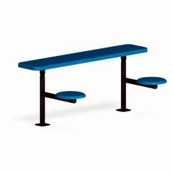 UltraPlay® 6' Outdoor Classroom Desk, Surface Mount, Blue