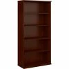 Bush Business Furniture Bush Furniture Double Bookcase with 5 Shelves - Mocha Cherry - Series C