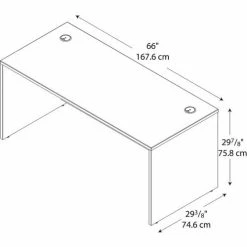 Bush Business Furniture Bush Furniture Wood Desk Shell - 66" - Hansen Cherry - Series C 12 Bush Business Furniture Bush Furniture Wood Desk Shell - 66" - Hansen Cherry - Series C -Outlet Desks & Workstations Store WC24442A 09