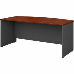 Bush Business Furniture Bush Furniture Wood Desk Shell with Bow Front - 72" - Hansen Cherry - Series C