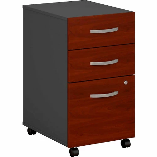 Bush Business Furniture Bush Furniture Three Drawer File Cabinet (Assembled) - Hansen Cherry - Series C 1 Bush Business Furniture Bush Furniture Three Drawer File Cabinet (Assembled) - Hansen Cherry - Series C