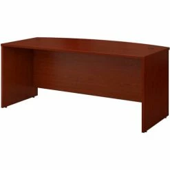 Bush Business Furniture Bush Furniture Wood Desk Shell with Bow Front - 72" - Mahogany - Series C