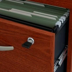 Bush Business Furniture Bush Furniture Two Drawer File Cabinet (Assembled) - Mahogany - Series C -Outlet Desks & Workstations Store WC36752SU 04