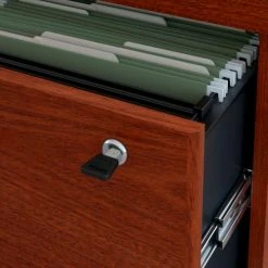Bush Business Furniture Bush Furniture Lateral File Cabinet, 2 Drawer with Single Handle Pulls - Mahogany - Series C 11 Bush Business Furniture Bush Furniture Lateral File Cabinet, 2 Drawer with Single Handle Pulls - Mahogany - Series C -Outlet Desks & Workstations Store WC36754CSU 04