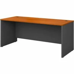 Bush Business Furniture Bush Furniture Managers Desk Shell - 72" Natural Cherry