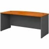 Bush Business Furniture Bush Furniture Wood Desk Shell with Bow Front - 72" - Hansen Cherry - Series C