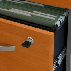 Bush Business Furniture Bush Furniture 3 Drawer File Cabinet (Assembled) - Natural Cherry - Series C -Outlet Desks & Workstations Store WC72453SU 05