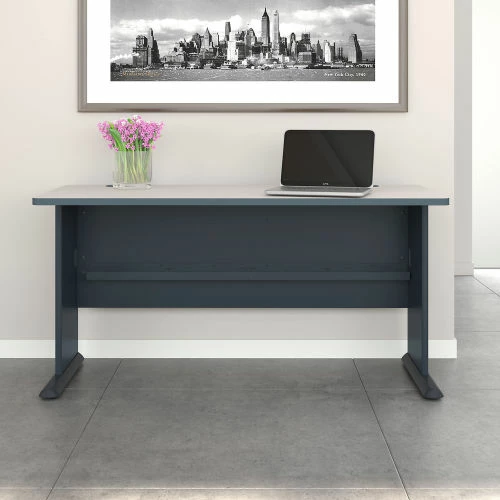 Bush Business Furniture Bush Furniture 60" Desk - Gray - Series A 2 Bush Business Furniture Bush Furniture 60" Desk - Gray - Series A - Image 2