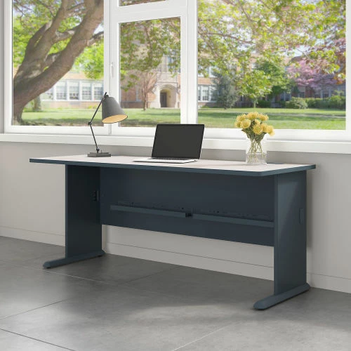 Bush Business Furniture Bush Furniture 72" Desk - Gray - Series A 2 Bush Business Furniture Bush Furniture 72" Desk - Gray - Series A - Image 2
