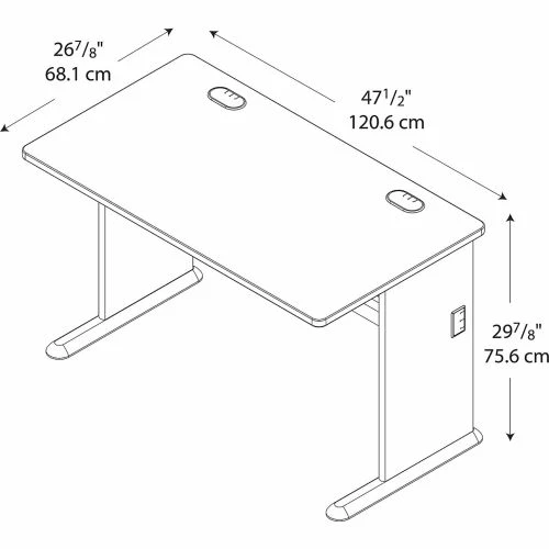 Bush Business Furniture Bush Furniture 48" Desk - Hansen Cherry - Series A 5 Bush Business Furniture Bush Furniture 48" Desk - Hansen Cherry - Series A - Image 5